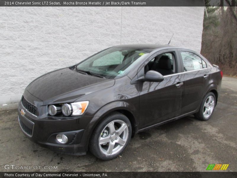 Mocha Bronze Metallic / Jet Black/Dark Titanium 2014 Chevrolet Sonic LTZ Sedan
