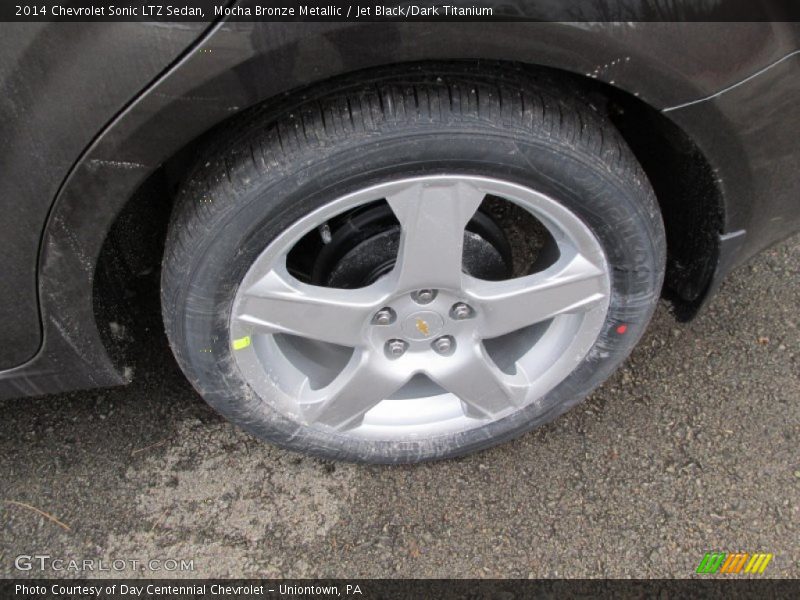 Mocha Bronze Metallic / Jet Black/Dark Titanium 2014 Chevrolet Sonic LTZ Sedan
