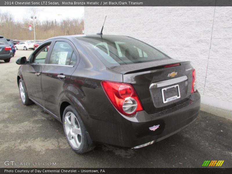 Mocha Bronze Metallic / Jet Black/Dark Titanium 2014 Chevrolet Sonic LTZ Sedan