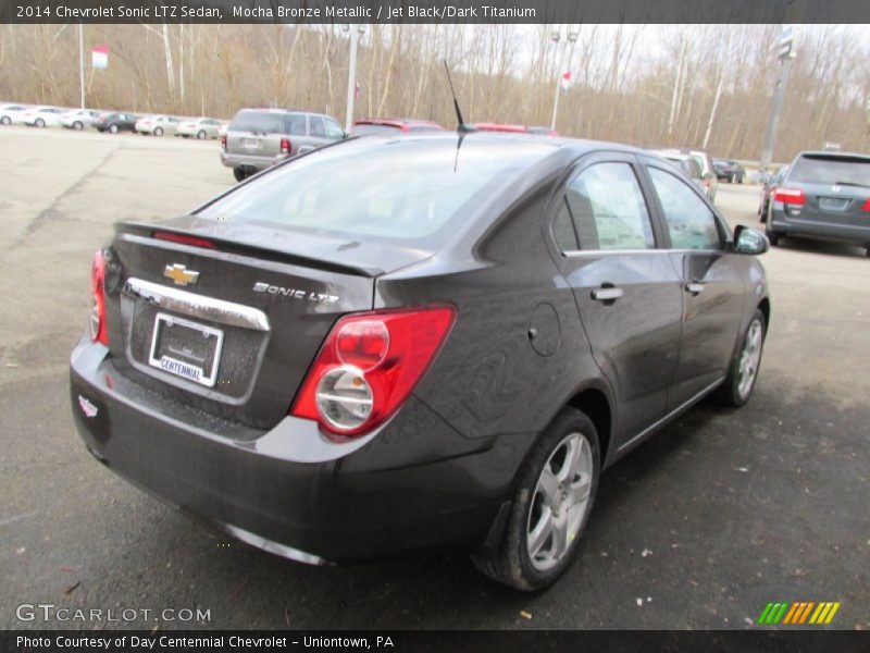 Mocha Bronze Metallic / Jet Black/Dark Titanium 2014 Chevrolet Sonic LTZ Sedan