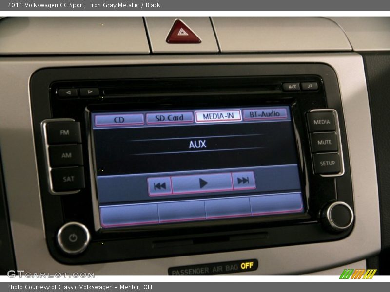 Iron Gray Metallic / Black 2011 Volkswagen CC Sport
