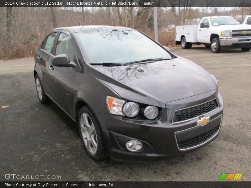Mocha Bronze Metallic / Jet Black/Dark Titanium 2014 Chevrolet Sonic LTZ Sedan