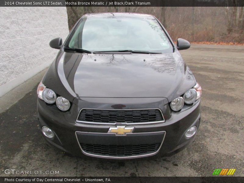 Mocha Bronze Metallic / Jet Black/Dark Titanium 2014 Chevrolet Sonic LTZ Sedan