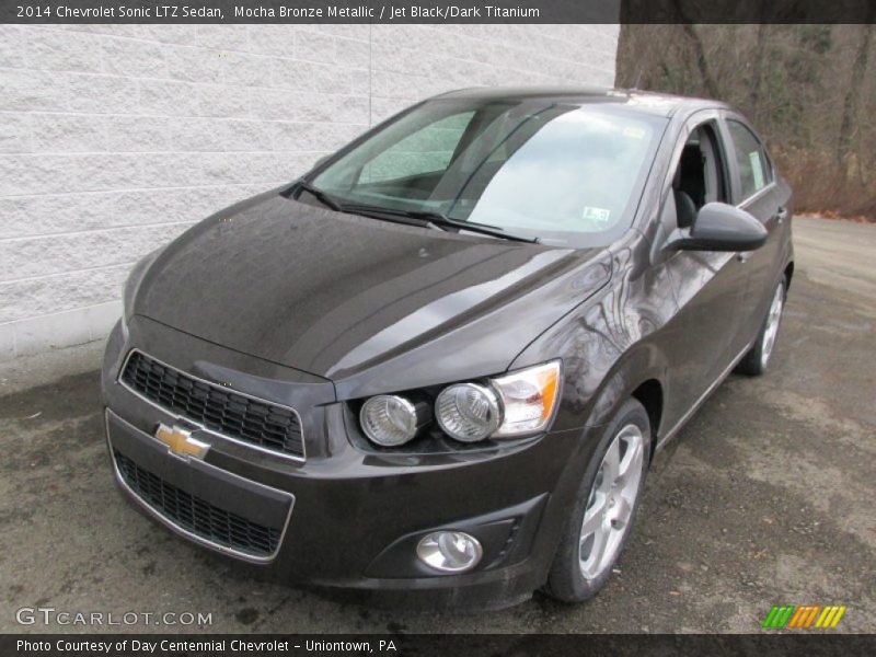 Mocha Bronze Metallic / Jet Black/Dark Titanium 2014 Chevrolet Sonic LTZ Sedan