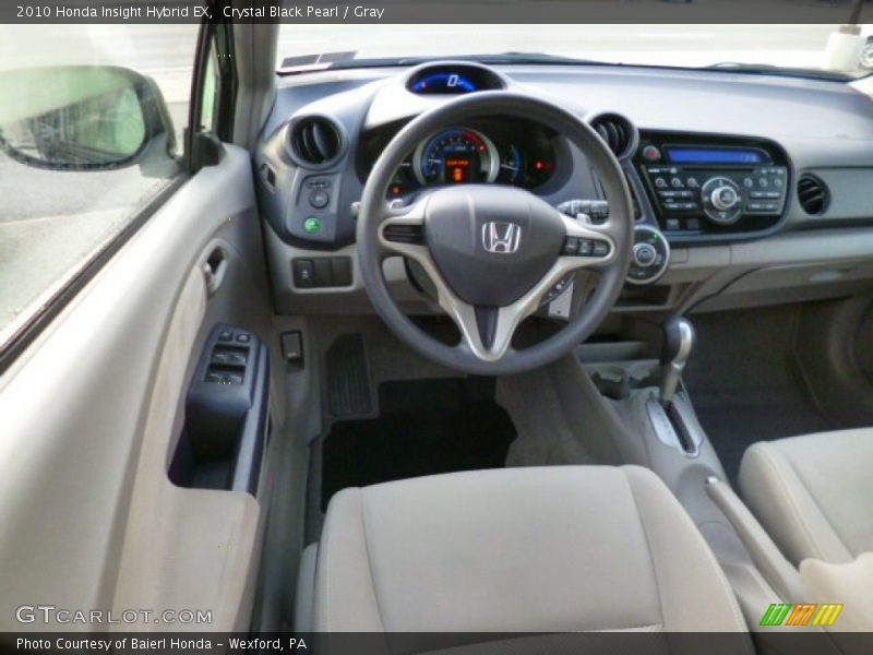 Crystal Black Pearl / Gray 2010 Honda Insight Hybrid EX