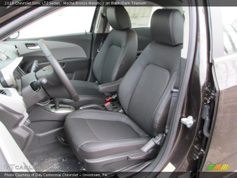 Mocha Bronze Metallic / Jet Black/Dark Titanium 2014 Chevrolet Sonic LTZ Sedan