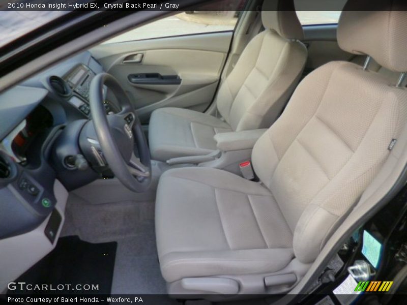 Crystal Black Pearl / Gray 2010 Honda Insight Hybrid EX