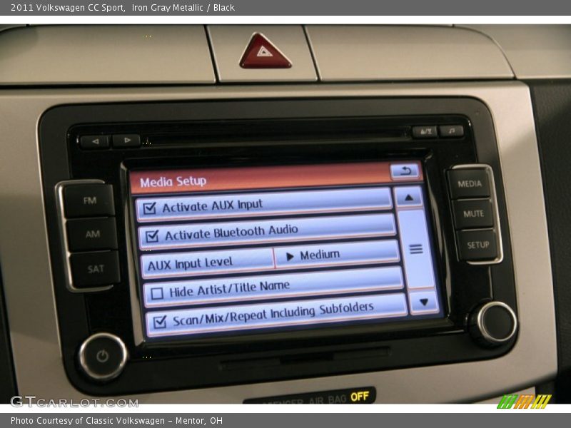 Iron Gray Metallic / Black 2011 Volkswagen CC Sport