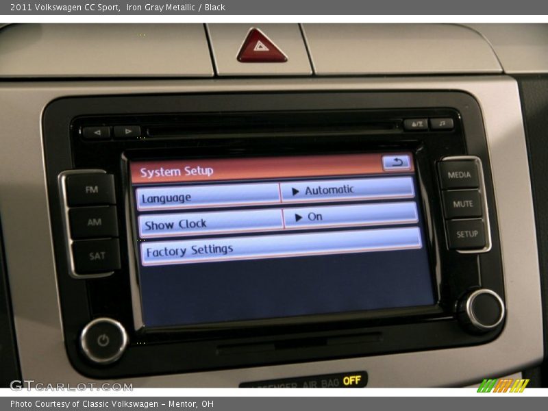 Iron Gray Metallic / Black 2011 Volkswagen CC Sport