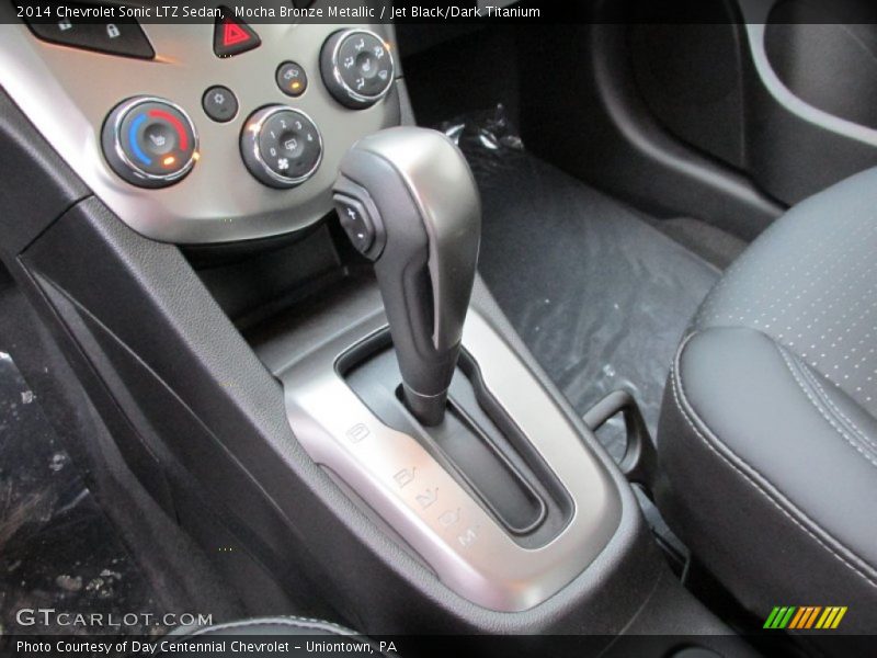 Mocha Bronze Metallic / Jet Black/Dark Titanium 2014 Chevrolet Sonic LTZ Sedan