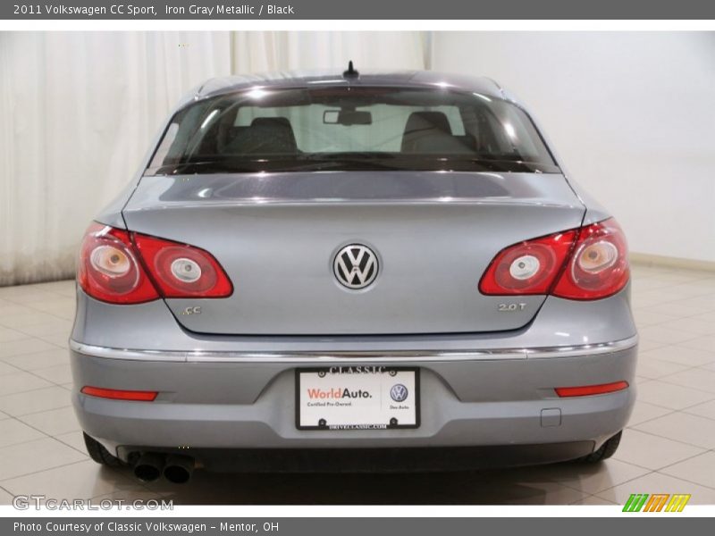 Iron Gray Metallic / Black 2011 Volkswagen CC Sport