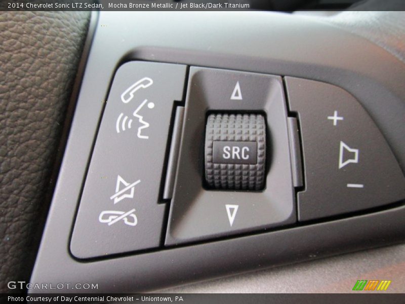 Mocha Bronze Metallic / Jet Black/Dark Titanium 2014 Chevrolet Sonic LTZ Sedan