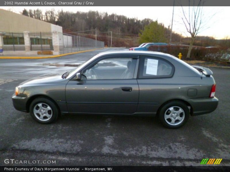  2002 Accent L Coupe Charcoal Gray