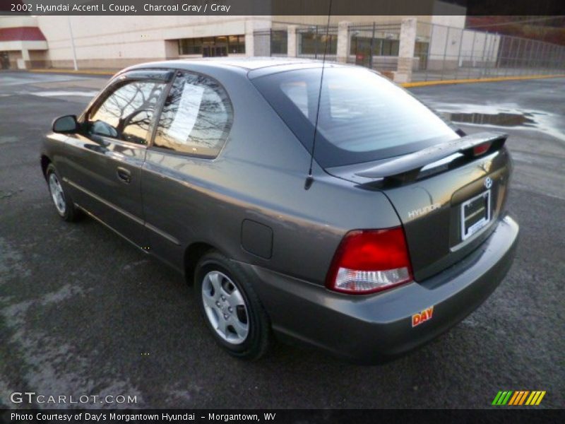 Charcoal Gray / Gray 2002 Hyundai Accent L Coupe