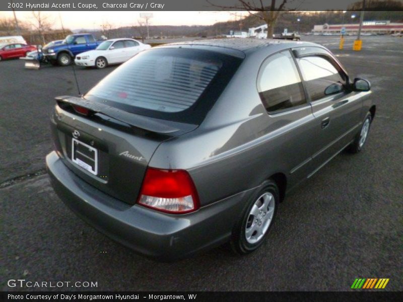 Charcoal Gray / Gray 2002 Hyundai Accent L Coupe