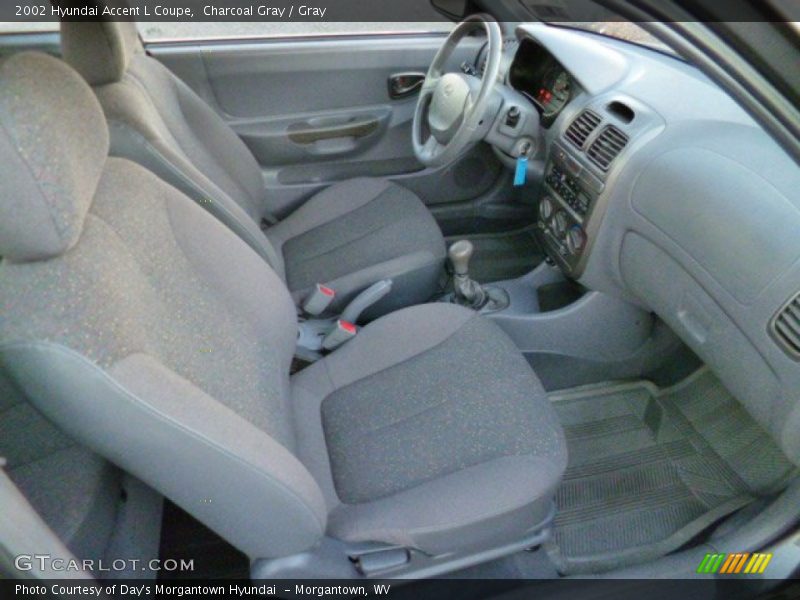  2002 Accent L Coupe Gray Interior