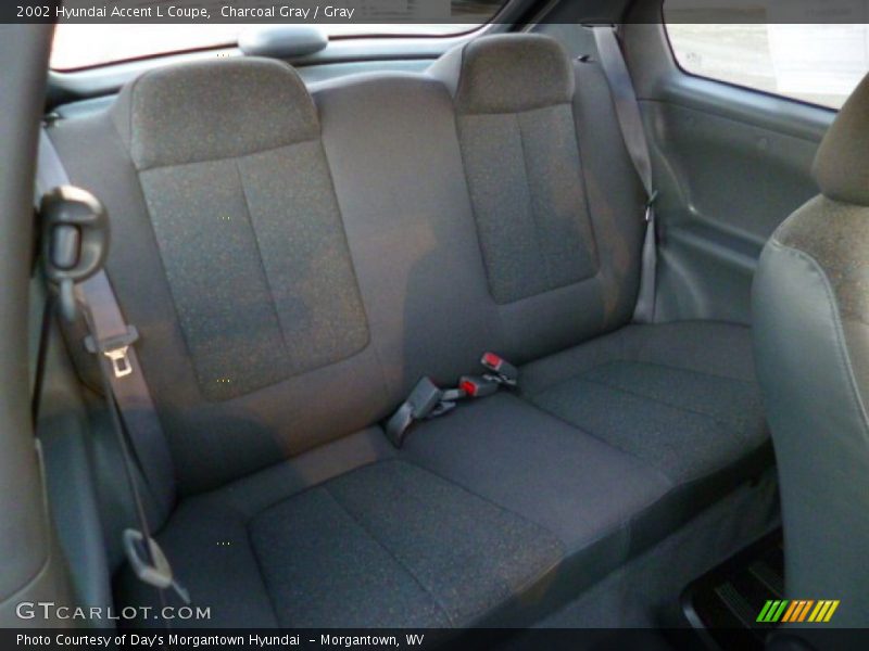 Rear Seat of 2002 Accent L Coupe