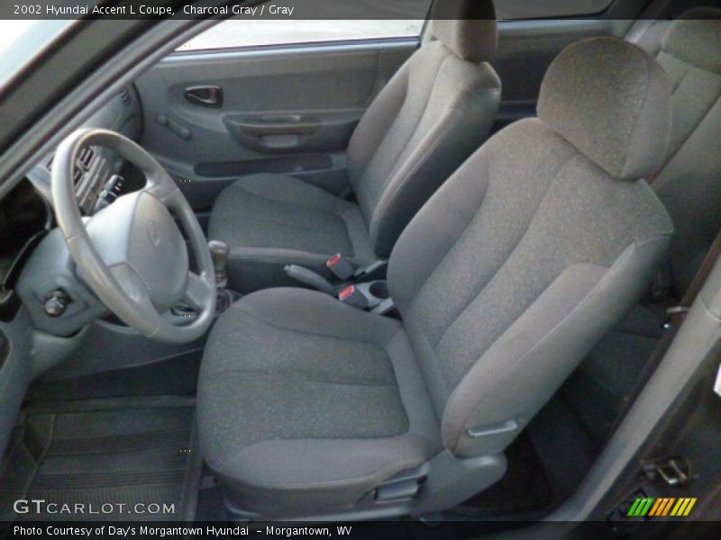 Front Seat of 2002 Accent L Coupe