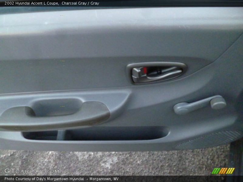 Charcoal Gray / Gray 2002 Hyundai Accent L Coupe