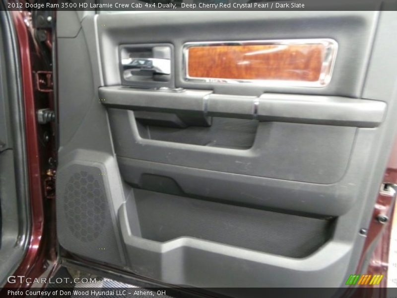 Deep Cherry Red Crystal Pearl / Dark Slate 2012 Dodge Ram 3500 HD Laramie Crew Cab 4x4 Dually