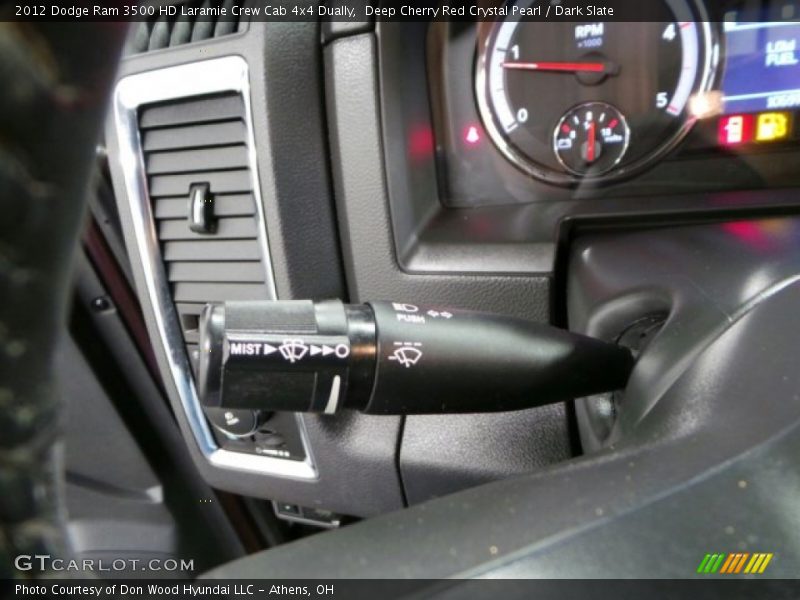Deep Cherry Red Crystal Pearl / Dark Slate 2012 Dodge Ram 3500 HD Laramie Crew Cab 4x4 Dually