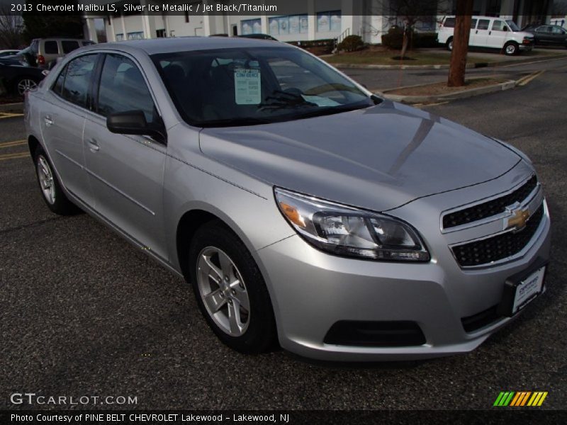Silver Ice Metallic / Jet Black/Titanium 2013 Chevrolet Malibu LS