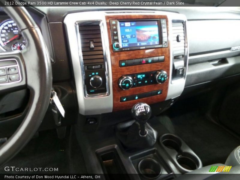 Deep Cherry Red Crystal Pearl / Dark Slate 2012 Dodge Ram 3500 HD Laramie Crew Cab 4x4 Dually