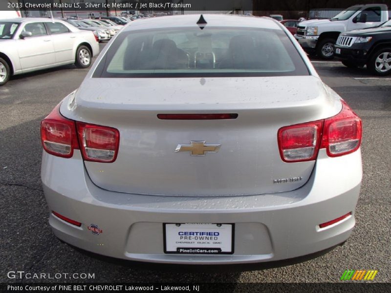 Silver Ice Metallic / Jet Black/Titanium 2013 Chevrolet Malibu LS