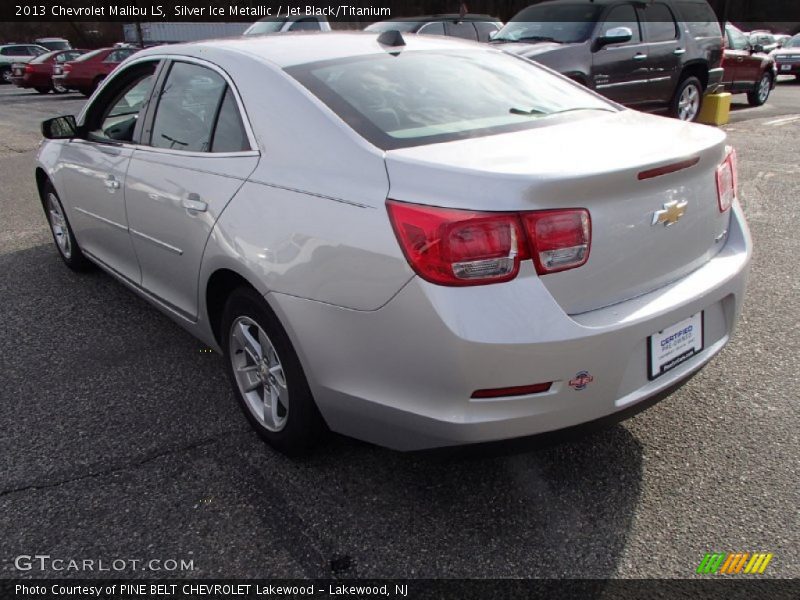 Silver Ice Metallic / Jet Black/Titanium 2013 Chevrolet Malibu LS