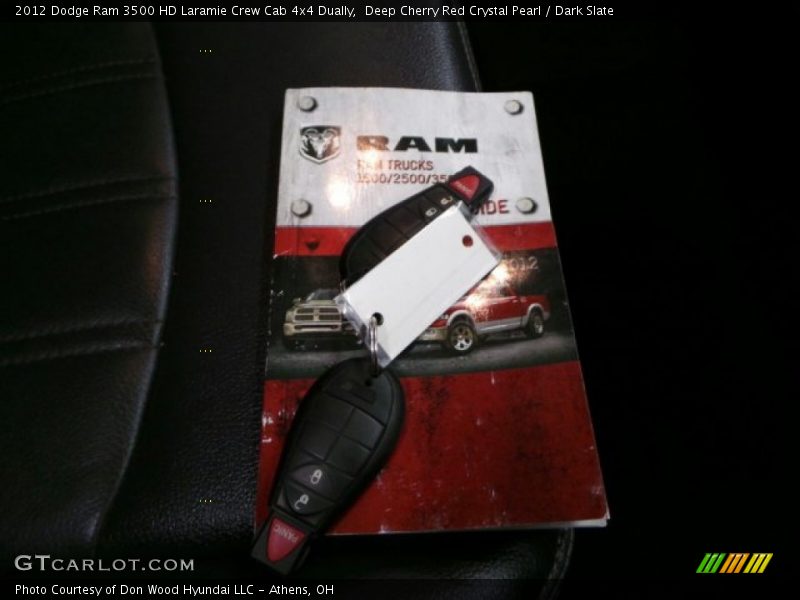 Deep Cherry Red Crystal Pearl / Dark Slate 2012 Dodge Ram 3500 HD Laramie Crew Cab 4x4 Dually