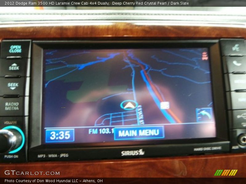 Deep Cherry Red Crystal Pearl / Dark Slate 2012 Dodge Ram 3500 HD Laramie Crew Cab 4x4 Dually