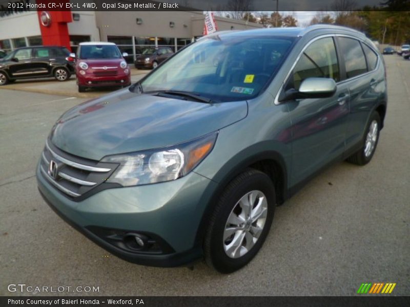 Opal Sage Metallic / Black 2012 Honda CR-V EX-L 4WD