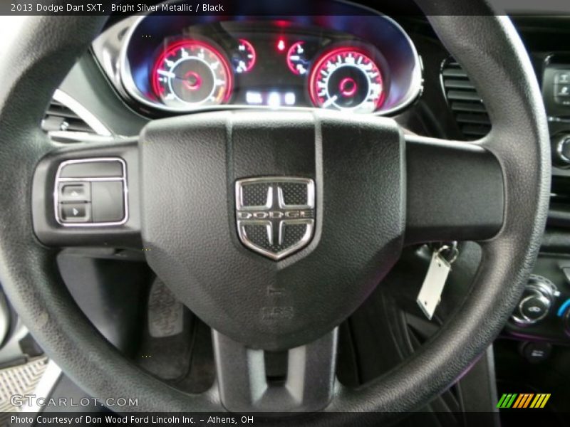 Bright Silver Metallic / Black 2013 Dodge Dart SXT