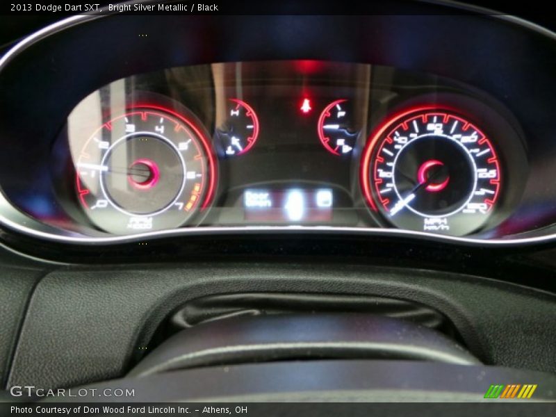 Bright Silver Metallic / Black 2013 Dodge Dart SXT