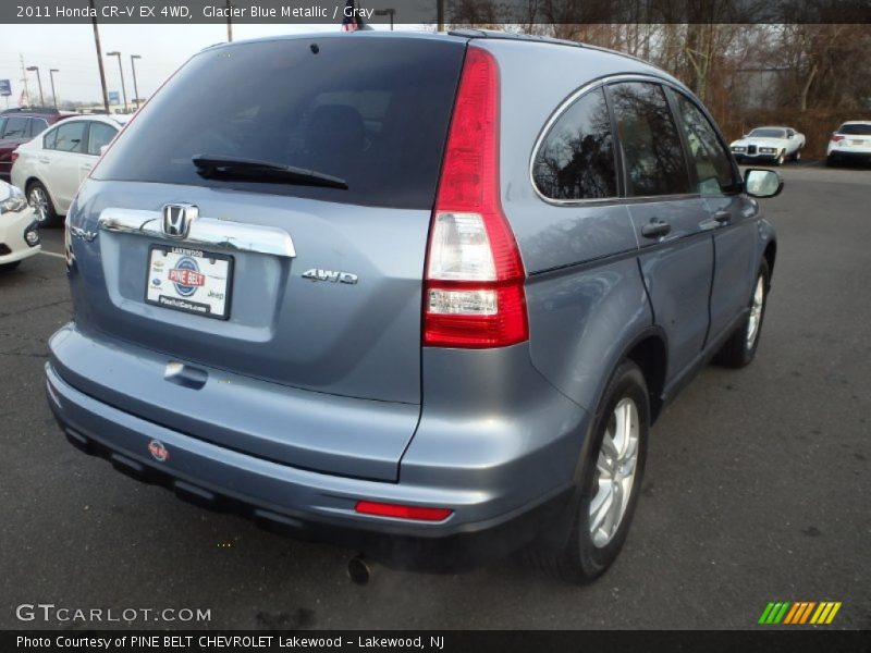 Glacier Blue Metallic / Gray 2011 Honda CR-V EX 4WD