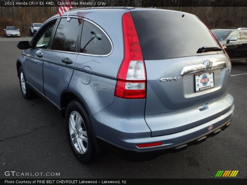 Glacier Blue Metallic / Gray 2011 Honda CR-V EX 4WD