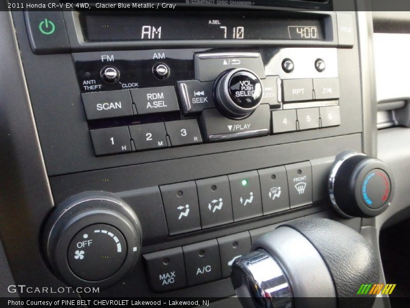 Glacier Blue Metallic / Gray 2011 Honda CR-V EX 4WD