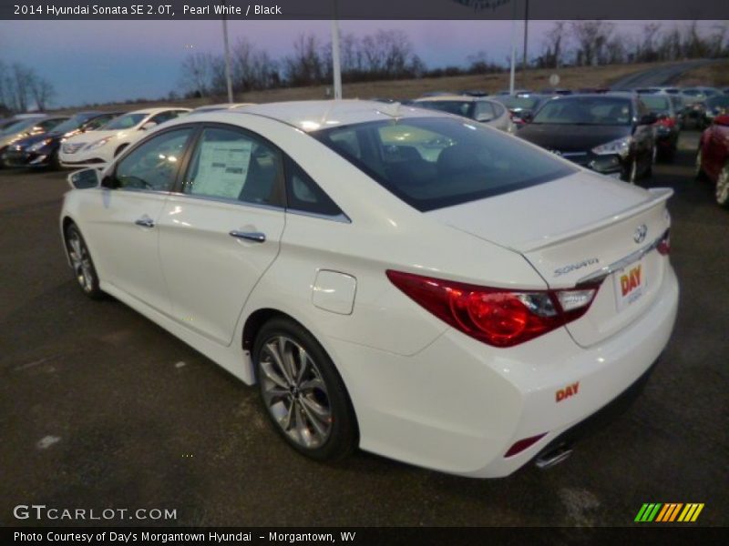Pearl White / Black 2014 Hyundai Sonata SE 2.0T