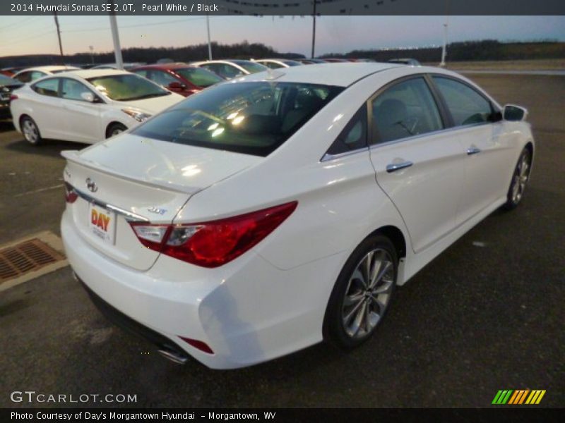 Pearl White / Black 2014 Hyundai Sonata SE 2.0T