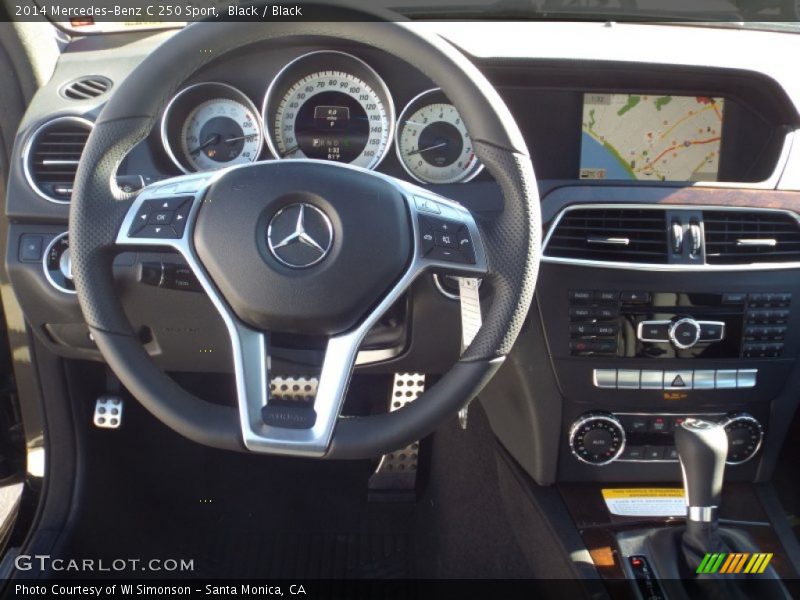 Black / Black 2014 Mercedes-Benz C 250 Sport