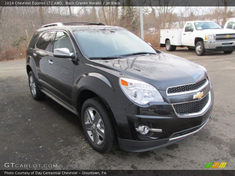 Black Granite Metallic / Jet Black 2014 Chevrolet Equinox LTZ AWD
