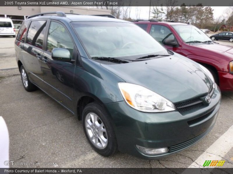 Aspen Green Pearl / Taupe 2005 Toyota Sienna XLE Limited AWD