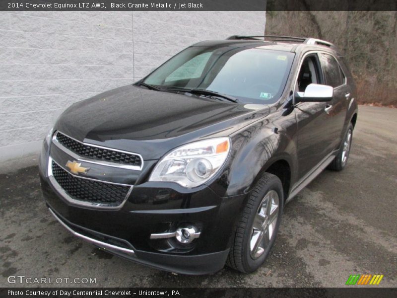Black Granite Metallic / Jet Black 2014 Chevrolet Equinox LTZ AWD
