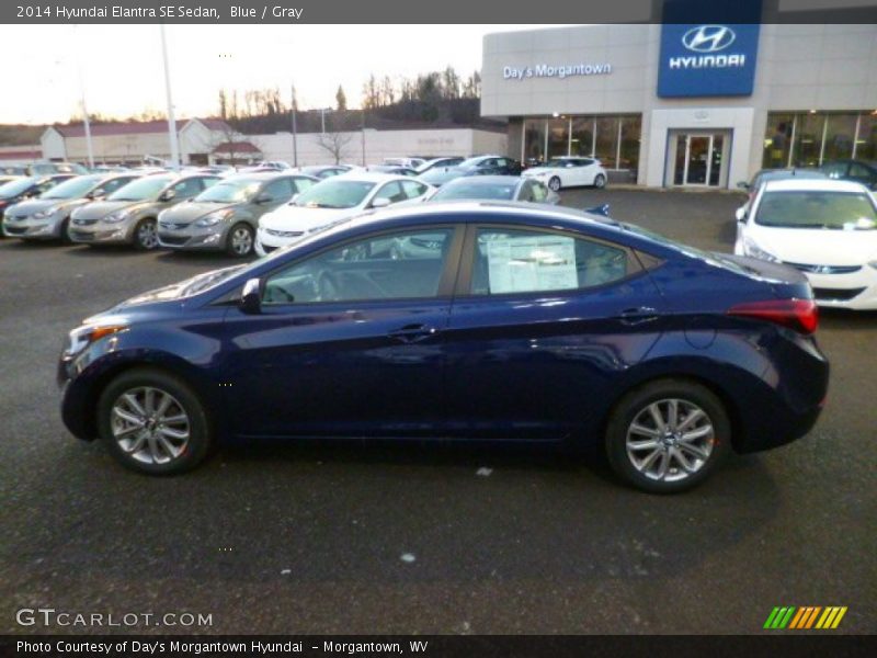 Blue / Gray 2014 Hyundai Elantra SE Sedan