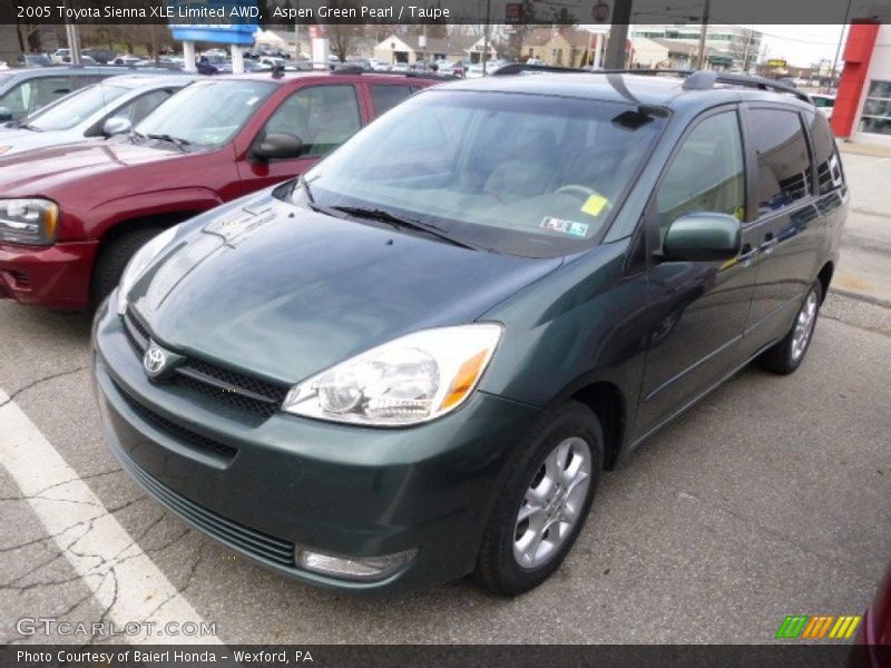 Aspen Green Pearl / Taupe 2005 Toyota Sienna XLE Limited AWD