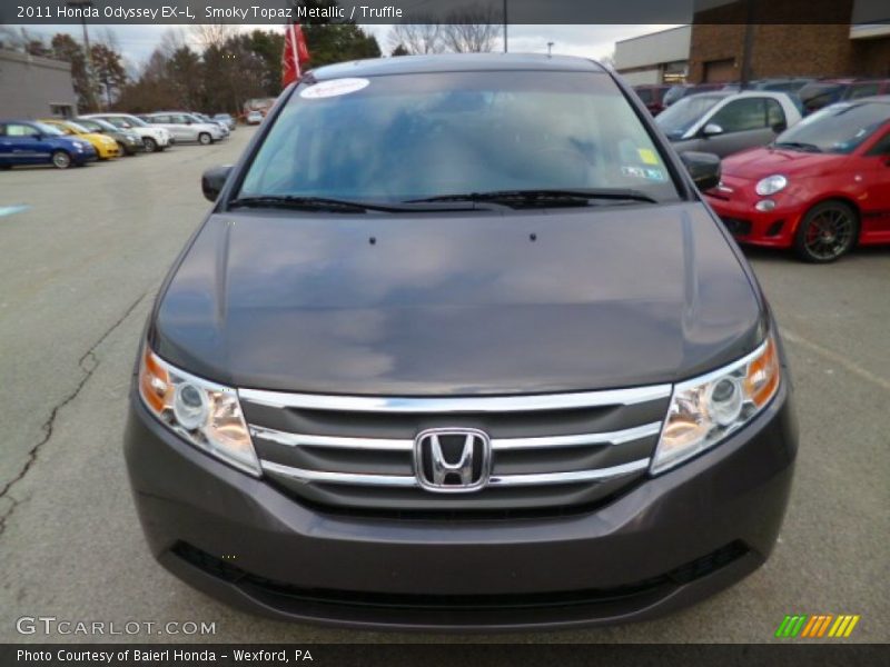 Smoky Topaz Metallic / Truffle 2011 Honda Odyssey EX-L