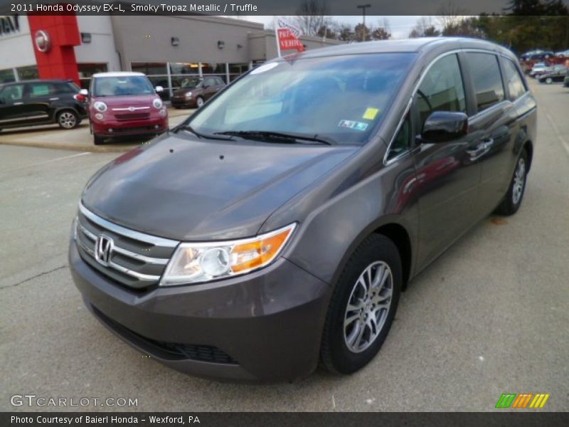 Smoky Topaz Metallic / Truffle 2011 Honda Odyssey EX-L