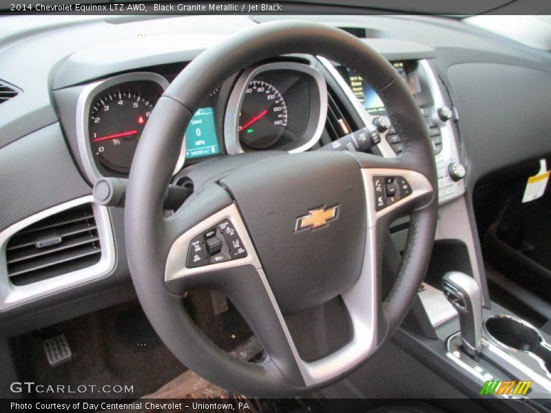 Black Granite Metallic / Jet Black 2014 Chevrolet Equinox LTZ AWD