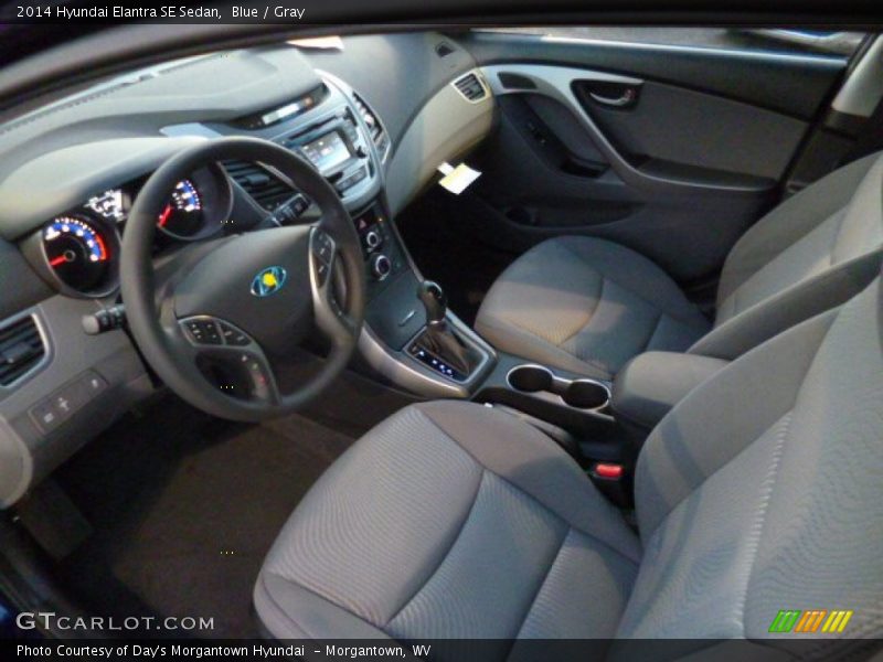 Gray Interior - 2014 Elantra SE Sedan 