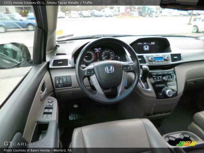 Smoky Topaz Metallic / Truffle 2011 Honda Odyssey EX-L